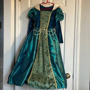 Grand, velvet and satin princess costume cottagecore dress for teen 🥰
